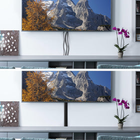 YCLYC 62.8in TV cord hider kit paintable surface blends with walls