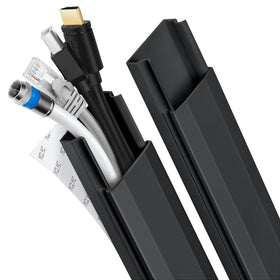 YCLYC 62.8in TV cord hider kit, section 01, conceals multiple cables neatly