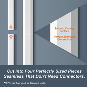 YCLYC 62.8in TV cord hider kit, section 04, easy installation with strong adhesive