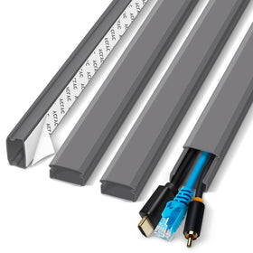 YCLYC cable cover 62-8in kit hides 2–3 wires for a clean TV setup