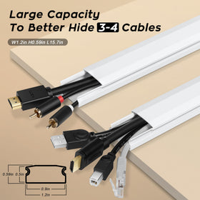 YCLYC cord cover kit flat elbow enables flexible routing and clean corners