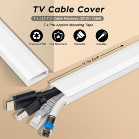 YCLYC cord cover kit inside corner creates seamless 90 degree transitions
