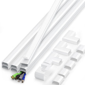 YCLYC cord cover kit straight section conceals wires for a tidy media wall