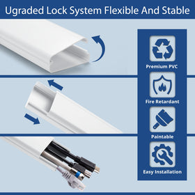 YCLYC easy-install system includes nails, anchors, and tape for quick mounting