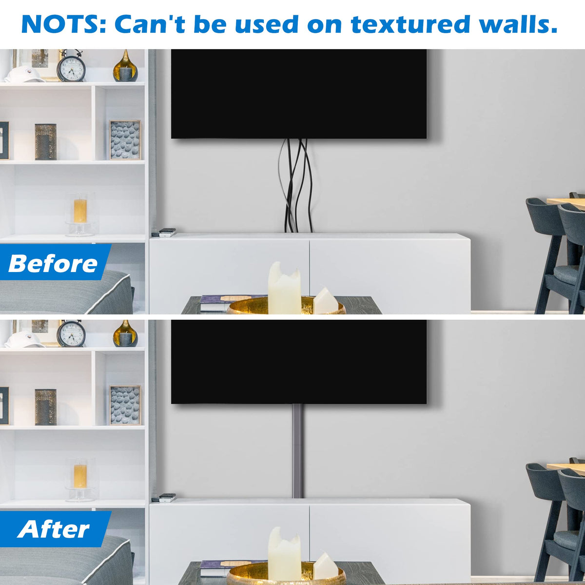 YCLYC Cord Hider paintable surface detail to blend with decor
