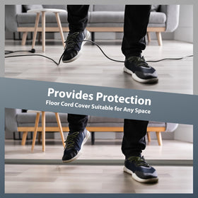 YCLYC PVC cord cover offers flexible durability against daily wear and bumps.