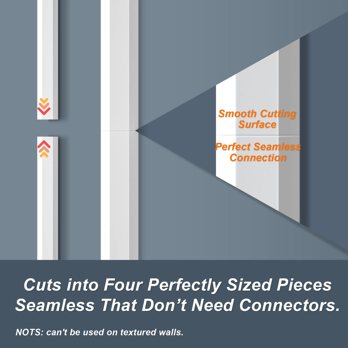 YCLYC PVC wall cover in grey blends with decor while concealing cables