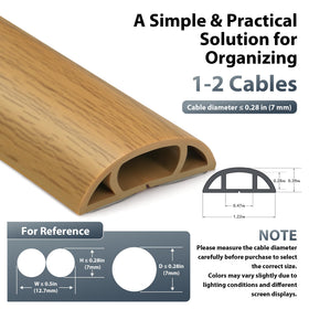 YCLYC floor cable hider features a low-profile arch for safer, smoother walkways.