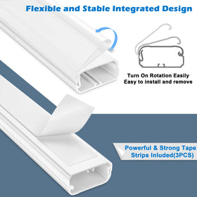 YCLYC TV Cord Hider flame-retardant PVC for safer spaces