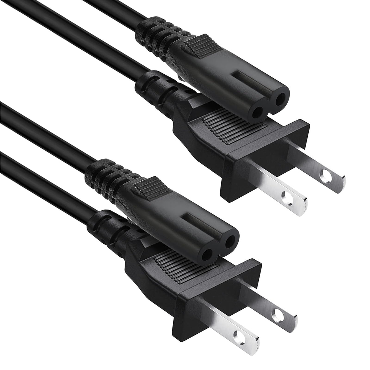 YCWZZH 2-pack 10ft power cord connectors for TCL Roku TVs and Sony devices.