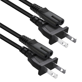 YCWZZH 2-pack 10ft power cord connectors for TCL Roku TVs and Sony devices.