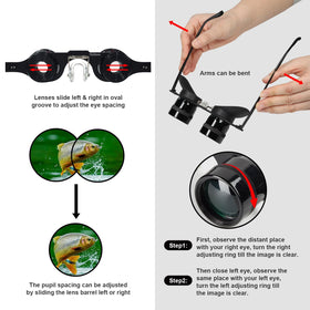 YCXXKJ close-up of focus knob for precise individual-eye adjustment