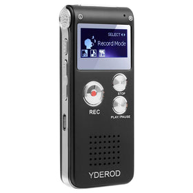 YDEROD 8GB recorder front view, compact and discreet for classes.