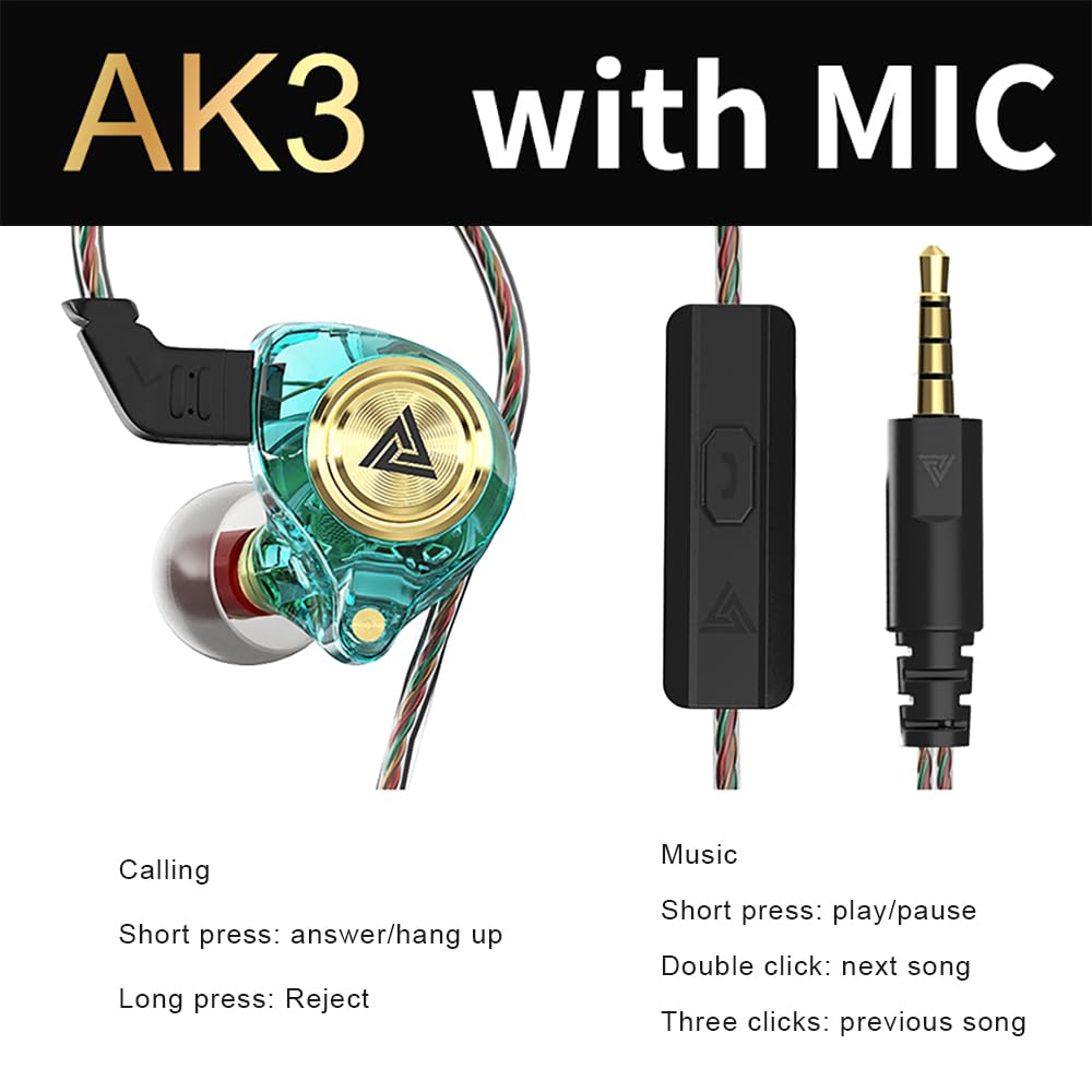 Yeabomy AK3FILE accessories with extra ear tips for comfortable seal