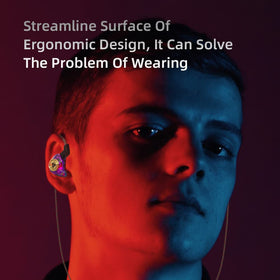 Yeabomy AK3FILE in-ear design side view emphasizes secure wear during gaming.