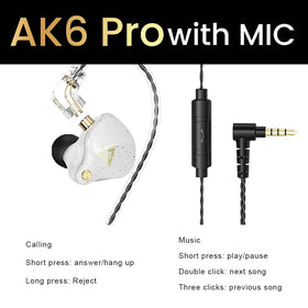 Yeabomy AK6 PRO noise-cancellation demo showing ambient reduction while listening.