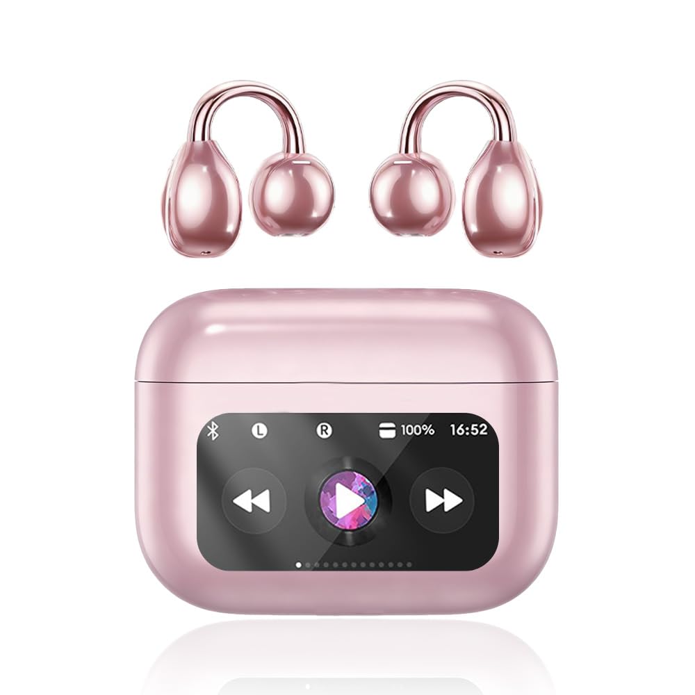 Yeabomy clip-on earbuds open-ear design for comfortable all-day listening.