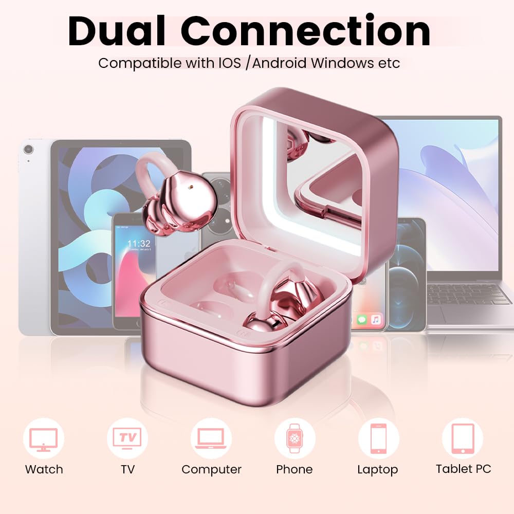Yeabomy comfortable clip design keeps you aware of surroundings