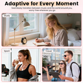 Yeabomy open-ear clip design resting securely for all-day comfort