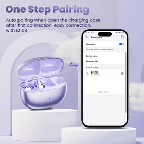 Yeabomy open-ear clip headphones ear-hooks design improves stability
