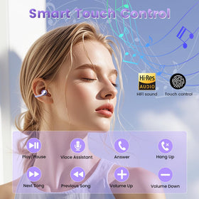 Yeabomy open-ear clip headphones wear-fit design for secure all-day comfort
