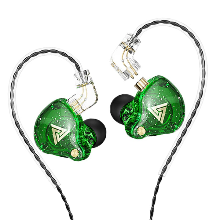 Yeabomy QKZ AK6 PRO front packaging showing earbuds and color, clear product presentation benefits