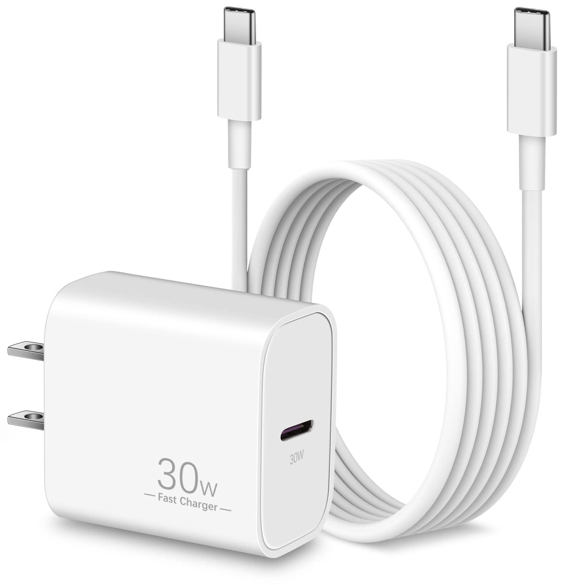 YEAHFUN 30W USB-C wall charger powering devices quickly and safely