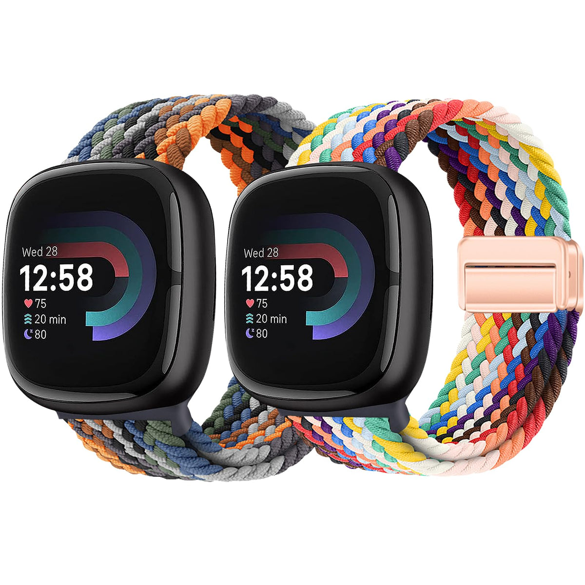 Yeahxing braided band for Versa 4 offers breathable daily comfort for all day wear