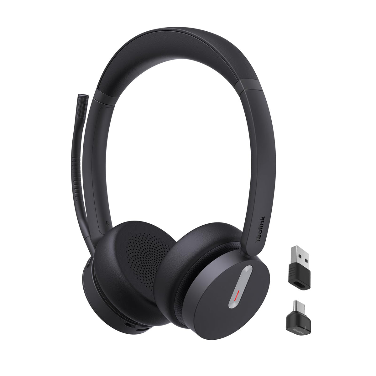 Yealink BH70 dual wireless headset for open offices delivers clear calls in busy environments.