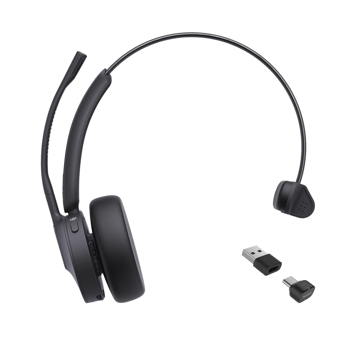 Yealink BH70 mono headset with Teams certification for crisp calls in open offices.