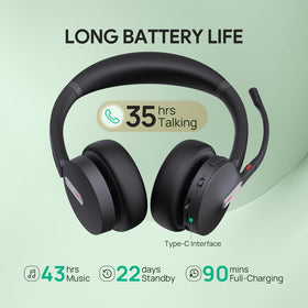 Yealink BH70 USB-C compatibility for flexible connection to devices.