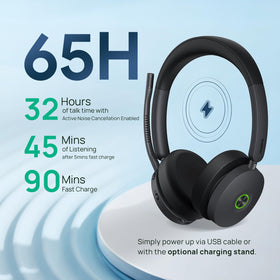 Yealink BH74 battery-life highlights long talk time.