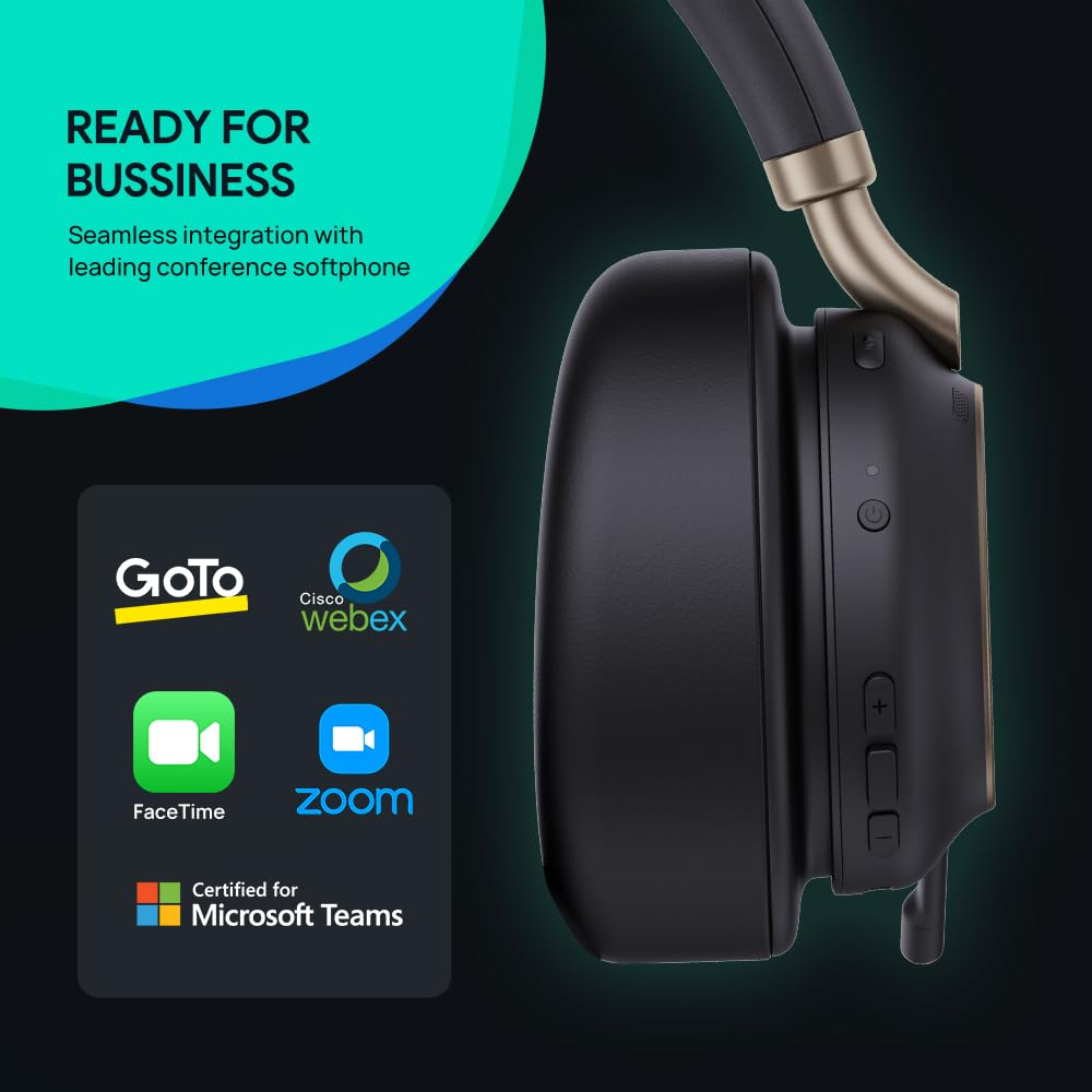Yealink BH76 Plus ANC and cushioned ear pads for calmer environments.