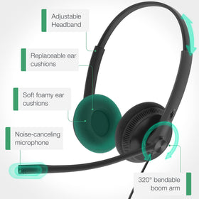 Yealink UH34 angled profile view highlighting slim frame and professional appearance