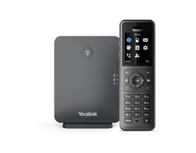 Yealink W77P black display close-up showing intuitive interface