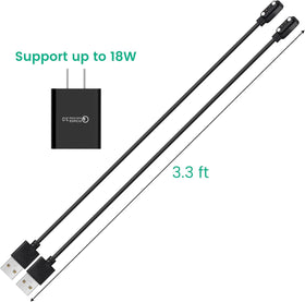 YEAOI charger kit in travel setting showing portability and convenient on-the-go charging