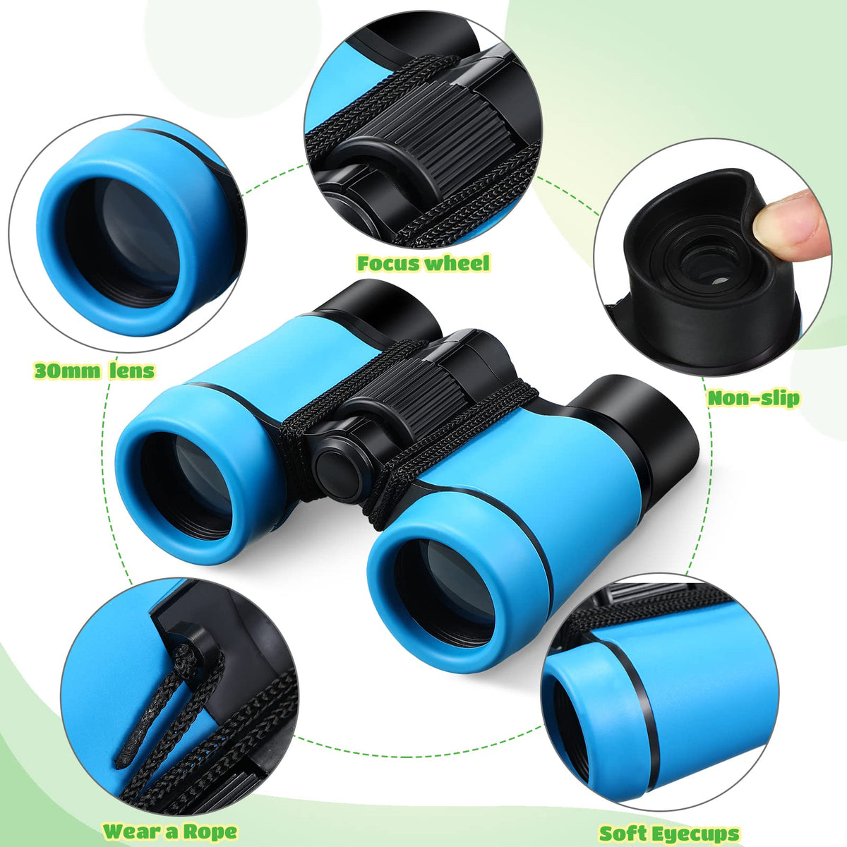 Yeaqee rubber eyepiece detail protecting children's eyes during play