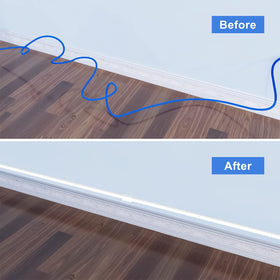 Yecaye 250in cord hider DIY paintable option for décor