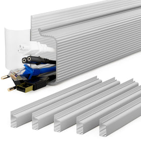 Yecaye 94.2 in under-desk cable management kit keeps cables neatly organized