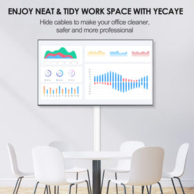 Yecaye adhesive tape and screws detail illustrating secure mounting options