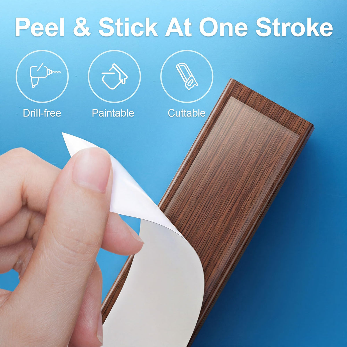 Yecaye adhesive mounting option for quick setup on smooth walls