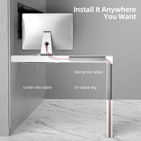 Yecaye adhesive mounting includes quick-install tape for damage-free, residue-free application
