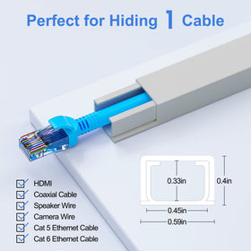 Yecaye eight-channel cable management kit stores multiple cables discreetly.