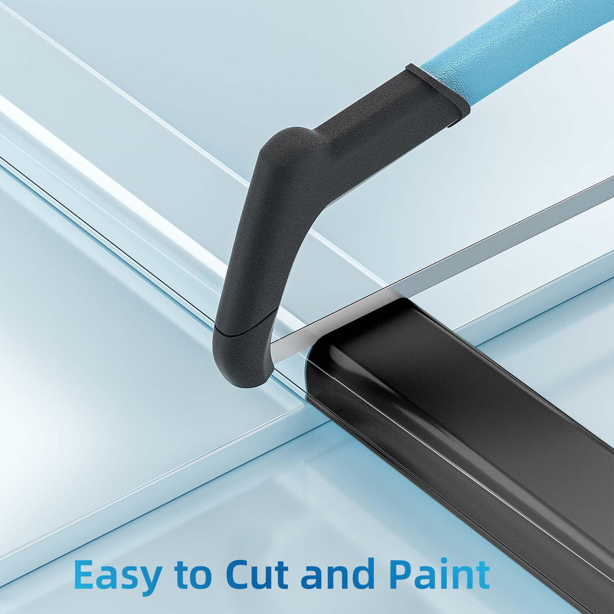 Yecaye CMC06 adhesive tape secures the cord cover to walls.