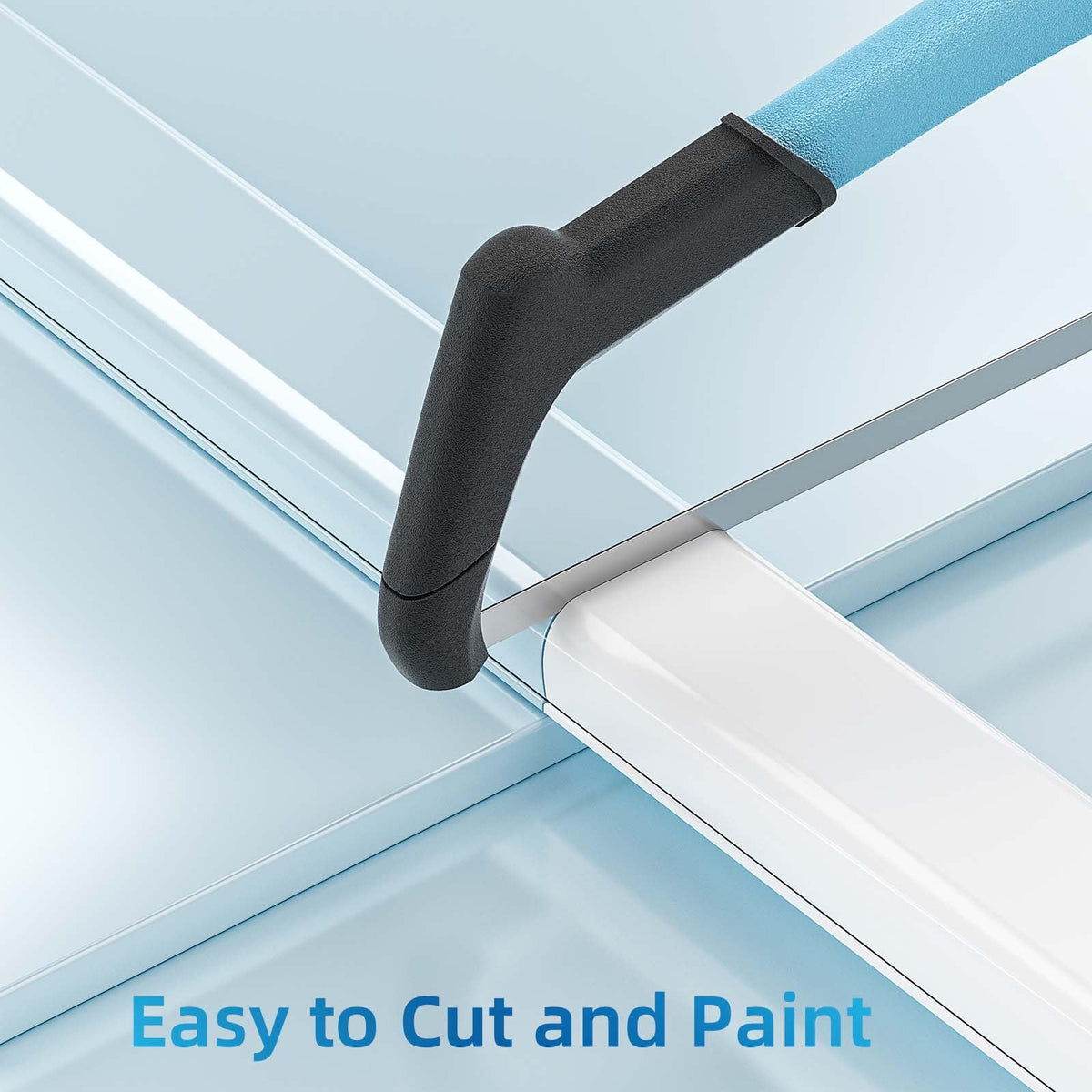 Yecaye cord hider near baseboard installation reduces visible clutter.
