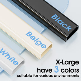 Yecaye cord hider color options match living room or office aesthetics.