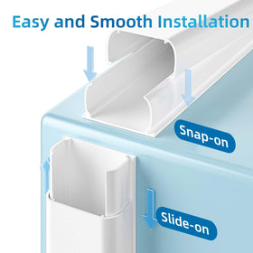 Yecaye low-profile cord channel minimizes visibility along walls