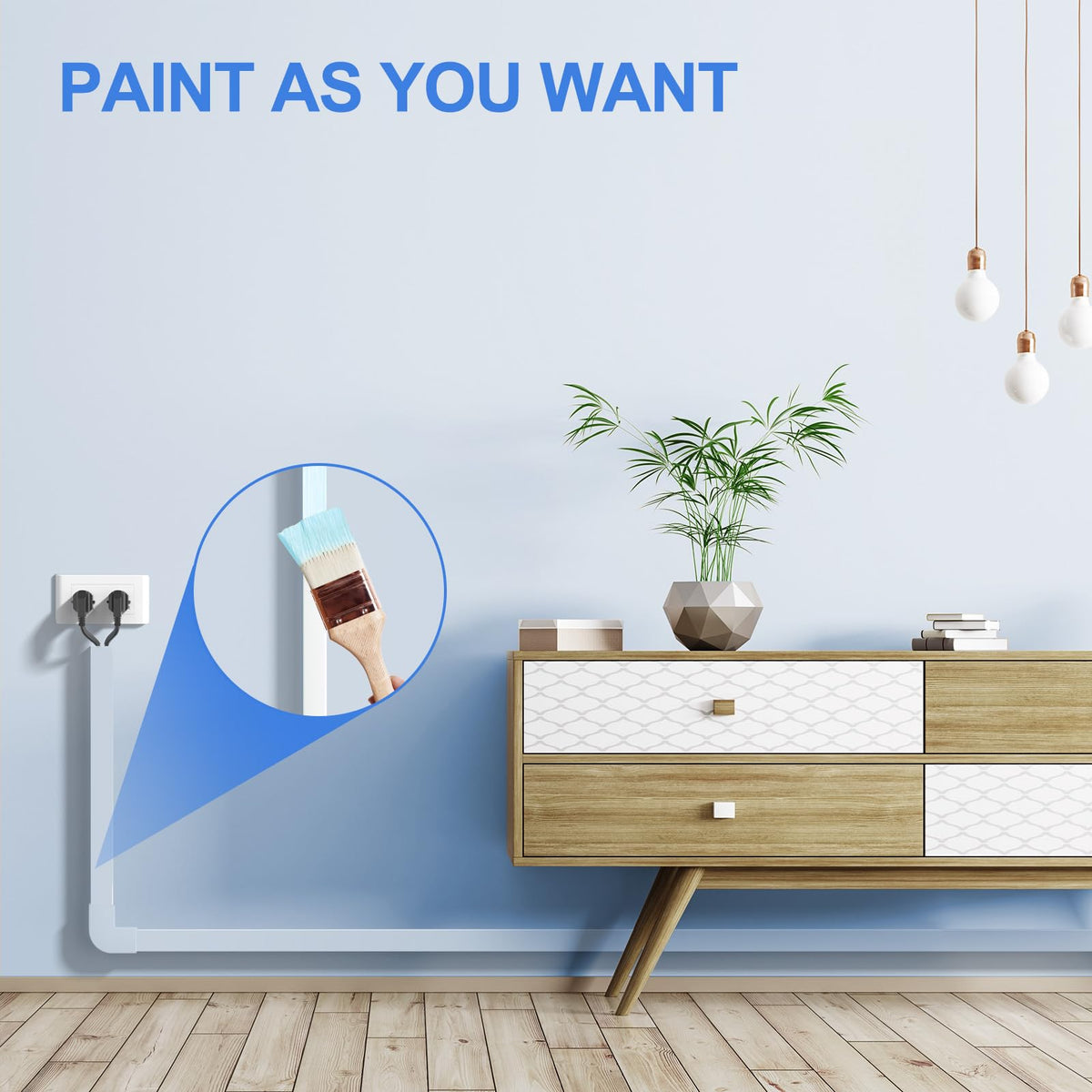 Yecaye Cord Hider promotes safer homes by organizing wires.