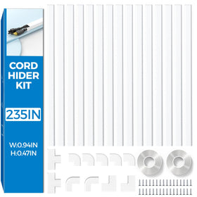 Yecaye cord hider's discreet design enhances room aesthetics while hiding cables.