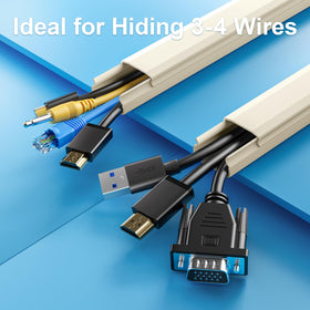 Yecaye easy-install cord hider with pre-applied tape enables quick setup.